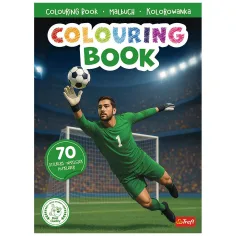 Libro da colorare di calcio con adesivi - Trefl