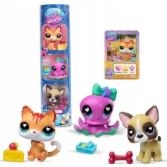 Littlest Pet Shop: Gatto, polpo, cagnolino confezione di 3 figure serie 4