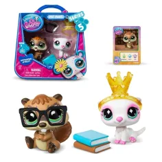 Littlest Pet Shop: Pacchetto di figure di animali domestici doppio S5 - Castoro e Lontra immagine 2