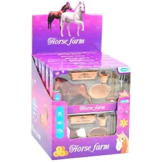 Luna: Cavallo fattoria figura con accessori per la cura in diverse varianti 1 pezzo