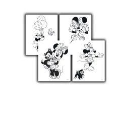 Luna: Colorazione di Minnie Mouse, con adesivi e 6 pennarelli immagine 3