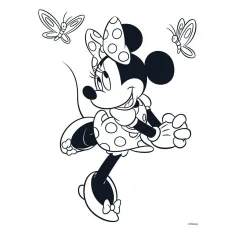 Luna: Colorazione di Minnie Mouse, con adesivi e 6 pennarelli immagine 4