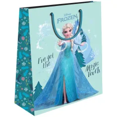 Luna: Disney Frozen borsa regalo con Anna e Elsa 18x23x11cm immagine 2
