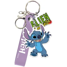 Luna: Disney Stitch portachiavi con moschettone e decorazione a figura