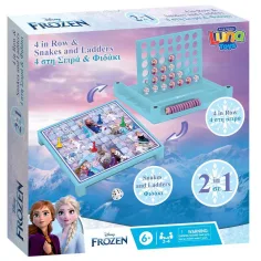 Luna: Frozen 2 - Gioco da tavolo 2 in 1 – Quattro in fila e Serpenti e scale