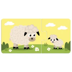 Luna: Il mio primo puzzle – Mamme animali e i loro cuccioli 10x2 pezzi gioco educativo immagine 2