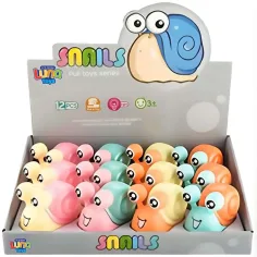 Luna: Luminoso lumaca da corsa giocattolo a carica per bambini vari 1pz