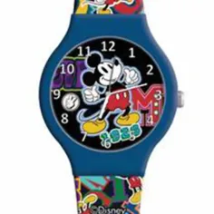 Luna: Orologio analogico di Topolino in scatola di metallo immagine 2