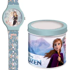 Luna: Orologio analogico Frozen in scatola di metallo