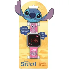 Luna: Orologio LED rosa Disney Stitch e Angel