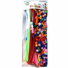 Luna: Set di artigianato con pompon, pipe cleaner e occhi, set da 450 pezzi
