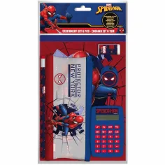 Luna: Set di cancelleria Spider-Man con calcolatrice 6 pezzi