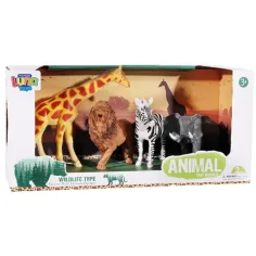 Luna: Set di figure di animali della giungla da 4 pezzi