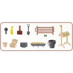 Luna: Set di figurine di cavallo del Ranch con stalla e accessori immagine 3