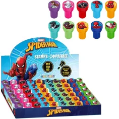 Luna: Timbro a forma di matita con personaggi di Spider-Man in diverse varianti 1pz