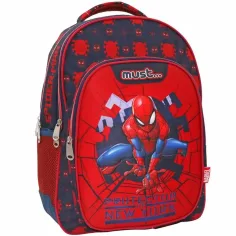 Luna: Zaino Spiderman a tre scomparti, zaino 32x18x43cm