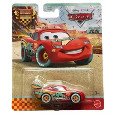 Macchinina di Villain McQueen blu chiaro con ruote 1/55 – Mattel immagine 1