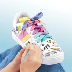 Make It Real: Sticker Chic Decorazione Scarpe - La moda della strada arcobaleno immagine 4