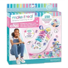 Make It Real: Sticker Chic Decorazione Scarpe - La moda della strada arcobaleno