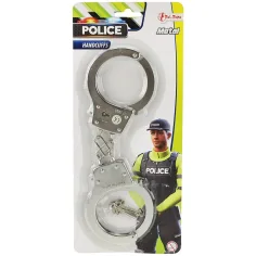 Manette di metallo della polizia