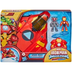 Marvel Iron Man e i suoi fantastici amici - Giocattolo in armatura gigante Iron Jet - Hasbro