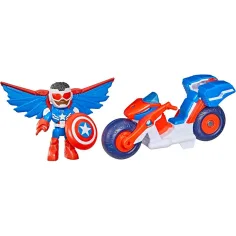 Marvel Iron Man e i suoi straordinari amici - Captain America e il veicolo Super Bike - Hasbro immagine 2