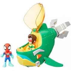 Marvel Spidey e i suoi fantastici amici: set di gioco Water-Webs con balena marina di Dottor Octopus - Hasbro immagine 2