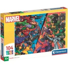 Marvel: Super Color Puzzle 104 pezzi - Clementoni