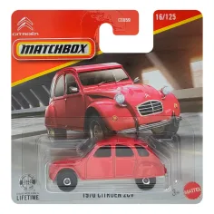 Matchbox: 1970 Citroën 2CV auto rosso 1/64 - Mattel