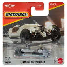 Matchbox: 2021 Morgan 3 Wheeler auto in miniatura argento 1/64 - Mattel
