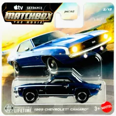 Matchbox A Film: 1969 Chevrolet Camaro auto in miniatura 1/64 - Mattel