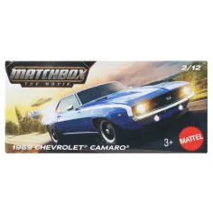 Matchbox A Film: 1969 Chevrolet Camaro scatola di cartone macchina in miniatura 1/64 – Mattel