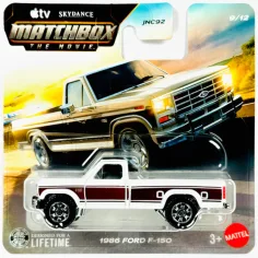 Matchbox A Film: 1986 Ford F-150 macchina giocattolo 1/64 - Mattel