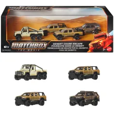 Matchbox Il film: Fuga dall'inseguimento nel deserto set di auto in miniatura collezionabile 1/64 – Mattel