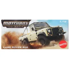 Matchbox A Film: Land Rover 6x6 auto in scatola di cartone 1/64 – Mattel