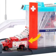 Matchbox: Action Drivers Stazione di soccorso con elicottero - Mattel immagine 4