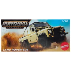 Matchbox: Auto in miniatura Land Rover 6x6 in scatola di cartone 1/64 - Mattel