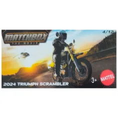 Matchbox: Moto Scrambler Triumph 2024 in Scatola di Cartone 1/64 - Mattel