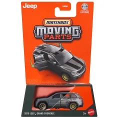 Matchbox Moving Parts: 2018 Jeep Grand Cherokee auto giocattolo apribile 1/64 - Opaco