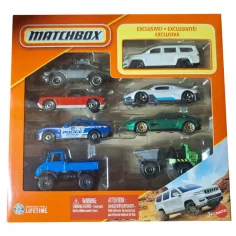 Matchbox: set di 8 auto in miniatura con auto esclusiva 2022 Jeep Wagoneer - Mattel