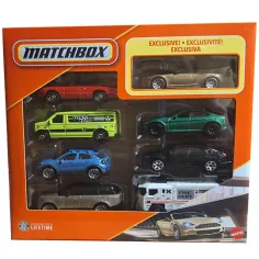 Matchbox: set di 8 auto in miniatura con auto esclusiva Aston Martin DBS Volante - Mattel