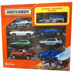 Matchbox: set di 8 auto in miniatura con auto Ford F250 Super Duty esclusiva - Mattel