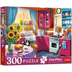 Mattina in cucina puzzle Easy Piece 300 pezzi - Trefl immagine 1