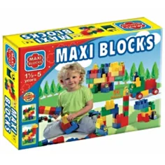 Maxi Blocks grande scatola di mattoncini 56 pezzi - D-Toys