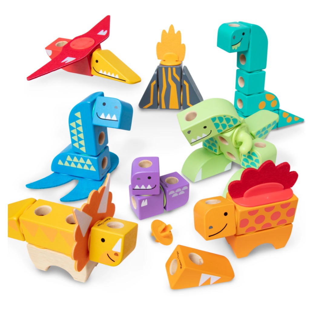 Melissa & Dough Blockables Dinosauri Costruzioni 69 pezzi immagine 2