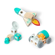 Melissa&Doug: Blockables - Set di gioco in legno nello spazio - Spin master immagine 2