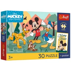 Mickey Mouse e i suoi amici puzzle premium da 30 pezzi - Trefl immagine 1