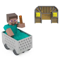 Minecraft RC camioncino da miniera con figura di Steve – Mattel immagine 2