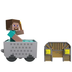 Minecraft RC camioncino da miniera con figura di Steve – Mattel immagine 5