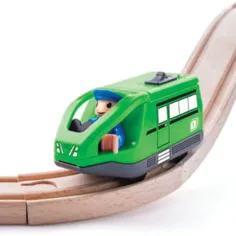 Moderna locomotiva elettrica verde - Woodyland immagine 2